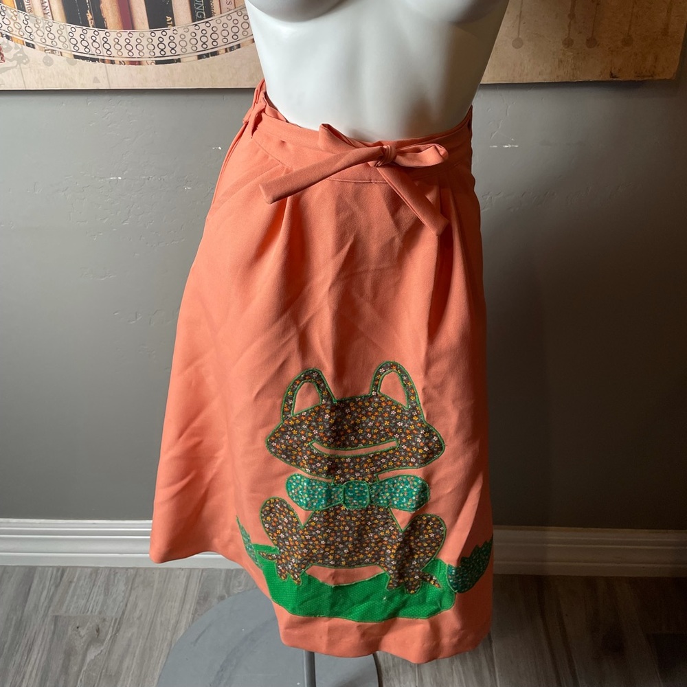 Vintage 70s Frog Wraparound Skirt